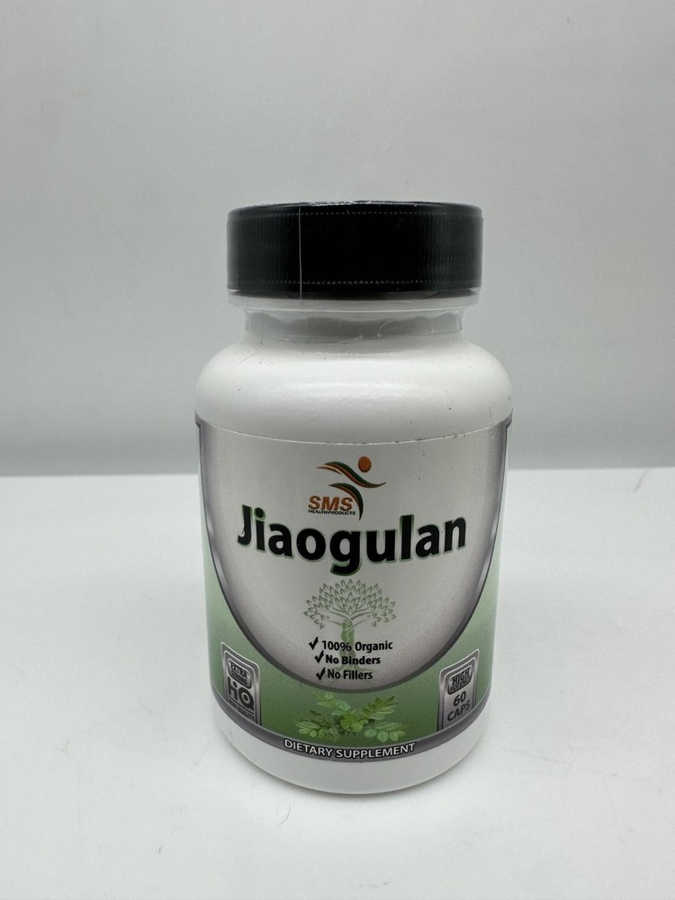 Jiaogulan Gynostemma Pentaphyllum Southern Ginseng Adaptogen 60 Capsules 12/25