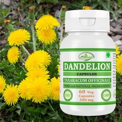 Dandelion (Taraxacum officinale) Capsules Herbal Supplement Pack 120 Veg Capsule