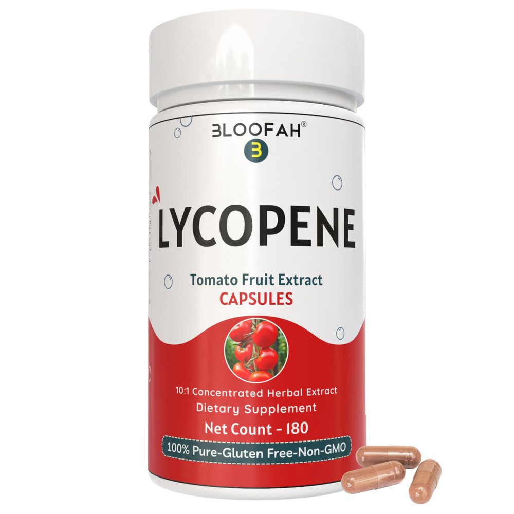 Bloofah Tomato Fruit Extract 10:1 Lycopene Supplement 500mg – 180 Count Herbal