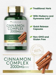 Ceylon Cinnamon Complex with Gymnema and Mulberry | 150 Capsules | by Carlyle