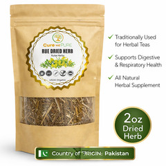 Cure wid PURE Organic Rue Dried Herb 2oz (56g) – Rutae Herba – Product of Pakist