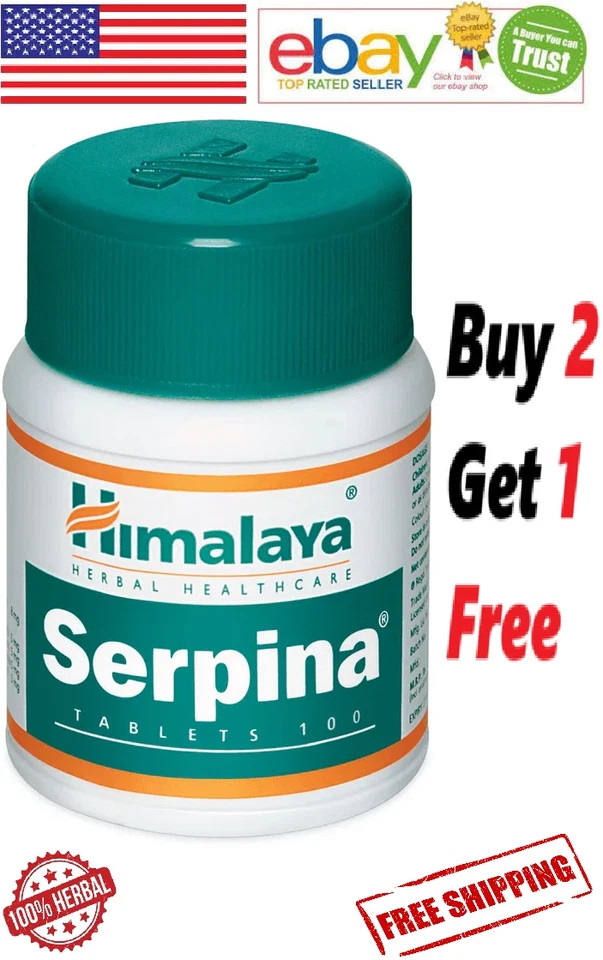 Himalaya SERPINA Ayurvedic 100 Tablets With Free Ship