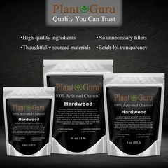 Activated Charcoal Powder HARDWOOD 1 lb. JAR Bulk Food Grade Teeth Whitening