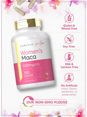 Maca Root Capsules for Women 3200Mg | 150 Count | Non-Gmo, Gluten Free Supplemen
