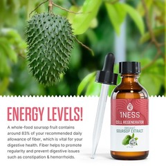 Soursop Bitters Drops Extract – Constipation & Digestive Support w/ Turmeric 2oz