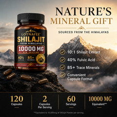 Lotnafee 100% Pure Himalayan Shilajit (Soft Resin)—Organic, Highly Potent, and