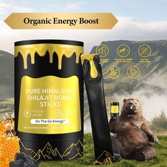 Professional Pure Himalayan Shilajit Honey Sticks, Purer, More Organic, Sweeter