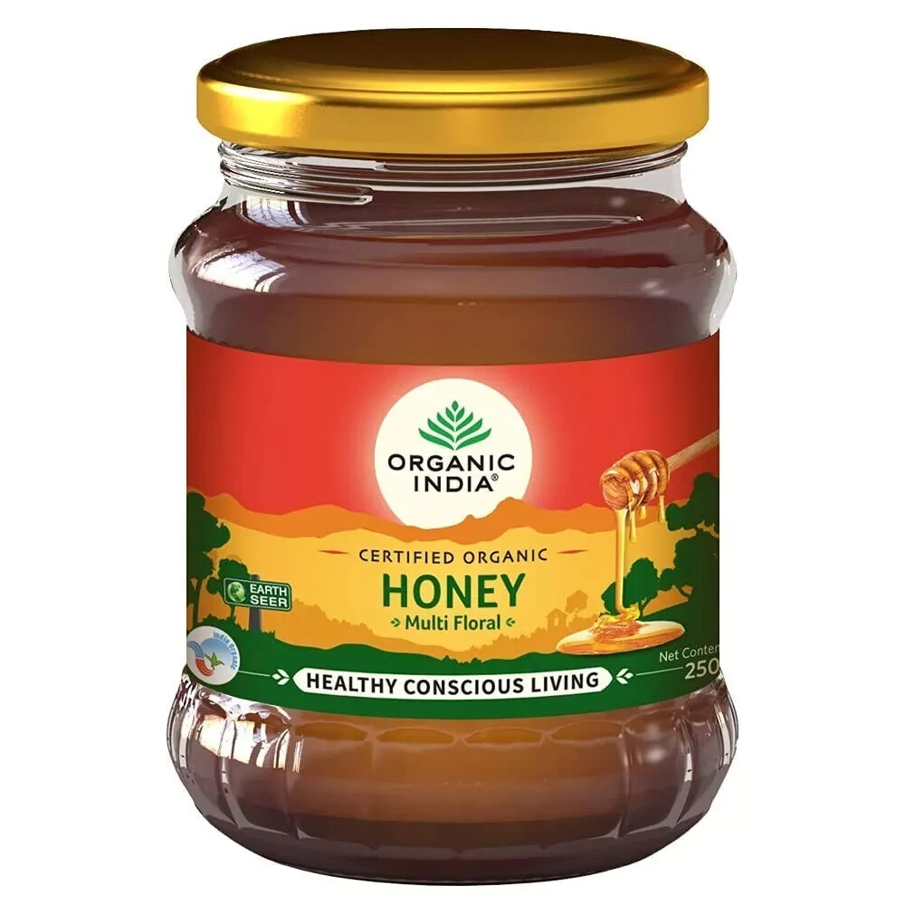Energy Support Mens Organic India Wild For Honey 250ml/8 oz 100% Netural