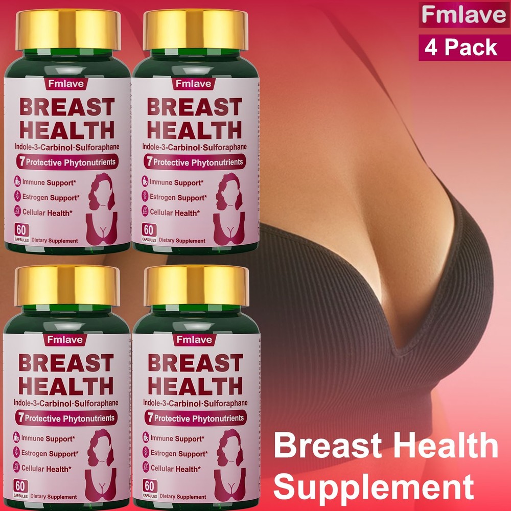 4x Breast Enhancement Pills & Estrogen Supplement Bigger Bust Women Female Chest