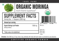 ORGANIC Moringa Oleifera Leaf Powder RAW Superfood Multi Vitamin PURE Supplement