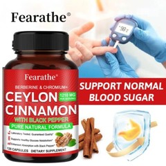 Berberine Ceylon Cinnamon for Heart, Blood Sugar & Immune Health 30 To 120 Caps