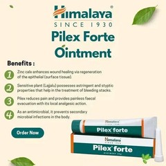 Himalaya Pilex Forte Ointment 30g x3 | Herbal Piles Relief | Exp 02/2027