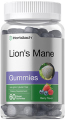 Lion’s Mane Mushroom | 60 Vegan Gummies | Non-GMO, Gluten Free | by Horbaach