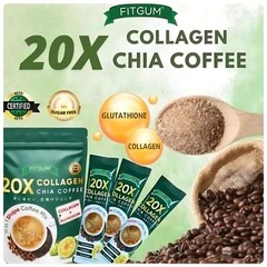 FITGUM 20X Collagen Chia 11 in 1 Coffee Mix