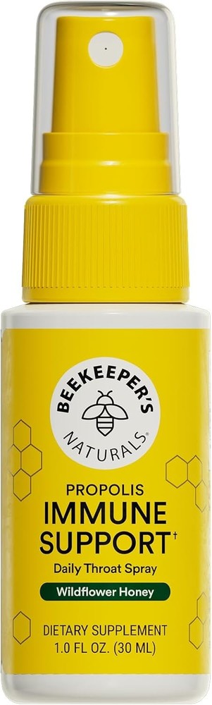 Propolis Throat Spray by Beekeeper’s Naturals – 95% Bee Propolis Extract, Natura