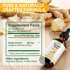Ginger Root Extract Drops – Immune & Digestive Support Liquid Ginger Supplement