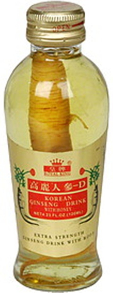 1 Bottle Korean Ginseng Drink Extra Strength With Whole Ginseng Root & Honey