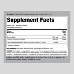 Ceylon Cinnamon Capsules 2500mg | 120 Count | Non-GMO | by Piping Rock
