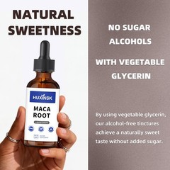 Maca Root Liquid Drops Extract | Peruvian Black & Red 2 Fl Oz (Pack of 1)