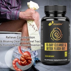 Psyllium Husk Capsules Weight Loss Detox Fibre Colon Cleanse Vegan