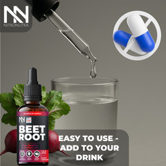 Beet Root Extract Liquid Drops 2oz Nitric Oxide Blood Pressure Circulation USA