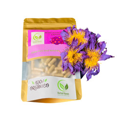 Natural Blue Lotus Flower Capsules (600mg) Nymphaea Caerulea Pure Herbal Organic