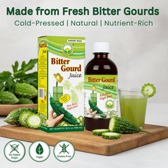 Basic Ayurveda Bitter Gourd (Karela) Juice | 16.23 Fl 16.32 Oz (Pack of 1)