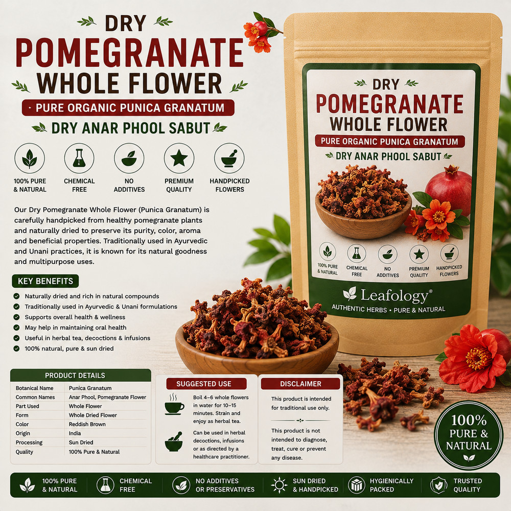 Dry Pomegranate Whole Flower – Punica granatum
