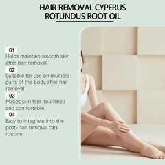 Cyperus Rotundus Oil 60ml Hair Reducer Natural Body Hair Reduction Men & Women