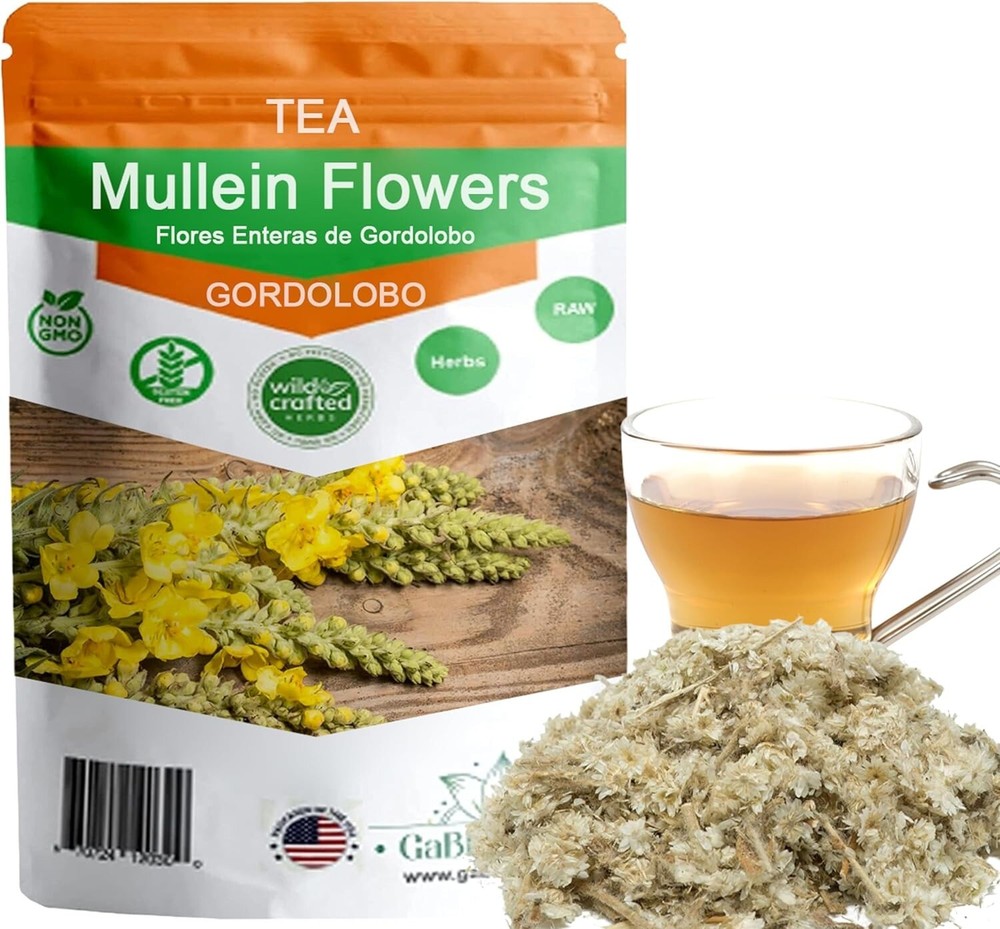 Mullein Flowers Dried, GORDOLOBO, Resealable Bag, Verbascum Thapsus