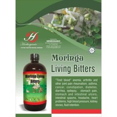 Herboganic Moringa Living Bitters 16oz (Pack of 3)-Natural Energy & Immunity