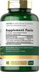 Olive Leaf Extract Capsules | 9000Mg | 100 Count | Non-Gmo, Gluten Free | High P