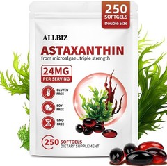 Astaxanthin 24mg | 250 Softgels | 250-Day Supply 250 Count (Pack of 1) FAST USA