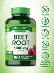 Beet Root Capsules | 2,000mg | 180 Count | by Nature’s Truth