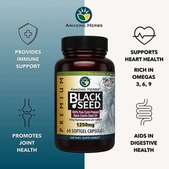 Amazing Herbs Black Seed Oil – 90 Softgels