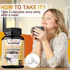 Horny Goat Weed Extract 1560mg – with Maca – Testosterone Booster, Muscle Health