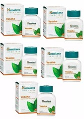 🌿 Himalaya Vasaka – 60 Tablets Each | Pack of 5 | Expiry 10-2027 |