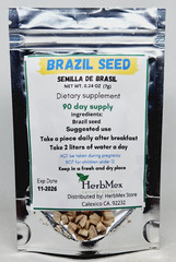 Brazil seed for 90 days supply semilla de brasil 3 months supply 100% natural