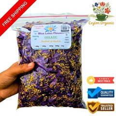 Dried Blue Lotus Flower Petals Nymphaea Caerulea Organic Pure Natural Herbal Tea