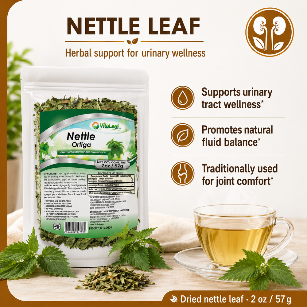 Nettle Leaf Tea Ortiga – Natural Joint & Urinary Tract Kidney Support VITALAEL