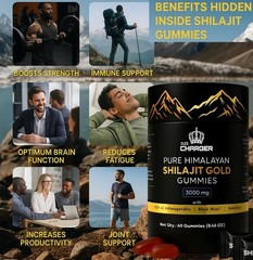 Shilajit Gummie, Himalayan Natural Shilajit Gummies, No Added Sugar with Ashwaga