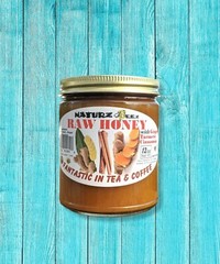RAW HONEY with GINGER, TURMERIC, & CINNAMON 12oz 100% PURE HONEY