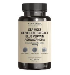 Vinatura Organic Sea Moss Blue Vervain – Black See Oil Ashwagandha 1250mg