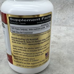 Cordyceps 950 USDA Organic – 90 capsules (950 mg) – Made in USA -01/2029