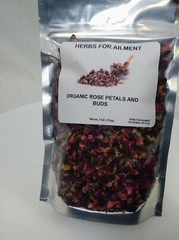 100%Natural Dried Red Rose Buds and Petals 2 oz FOOD GRADE/Tea Free shipping