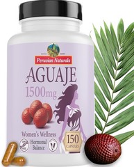 Peruvian Aguaje Capsules for Women 150 Vegan Pills – Natural Curves Supplement