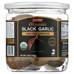 (2 Pack) Organic Black Garlic Naturally Cured Whole Bulbs, 5 Oz JAR