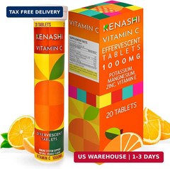 Vitamin C 1000mg Effervescent Tablets Vitamin with Zinc Potassium Magnesium E Vi