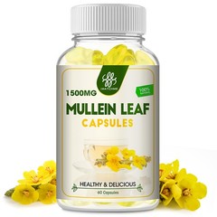 Mullein Leaf Capsules 1500MG For Lung Cleanse Detox Herbal Dietary Supplement US