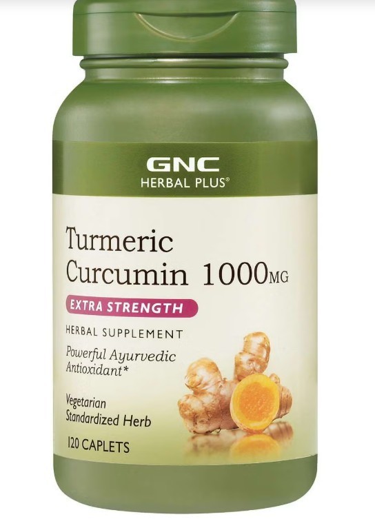 GNC Herbal Plus Turmeric Curcumin 1000mg MG XStrength 120 VCaplets BB 09/26